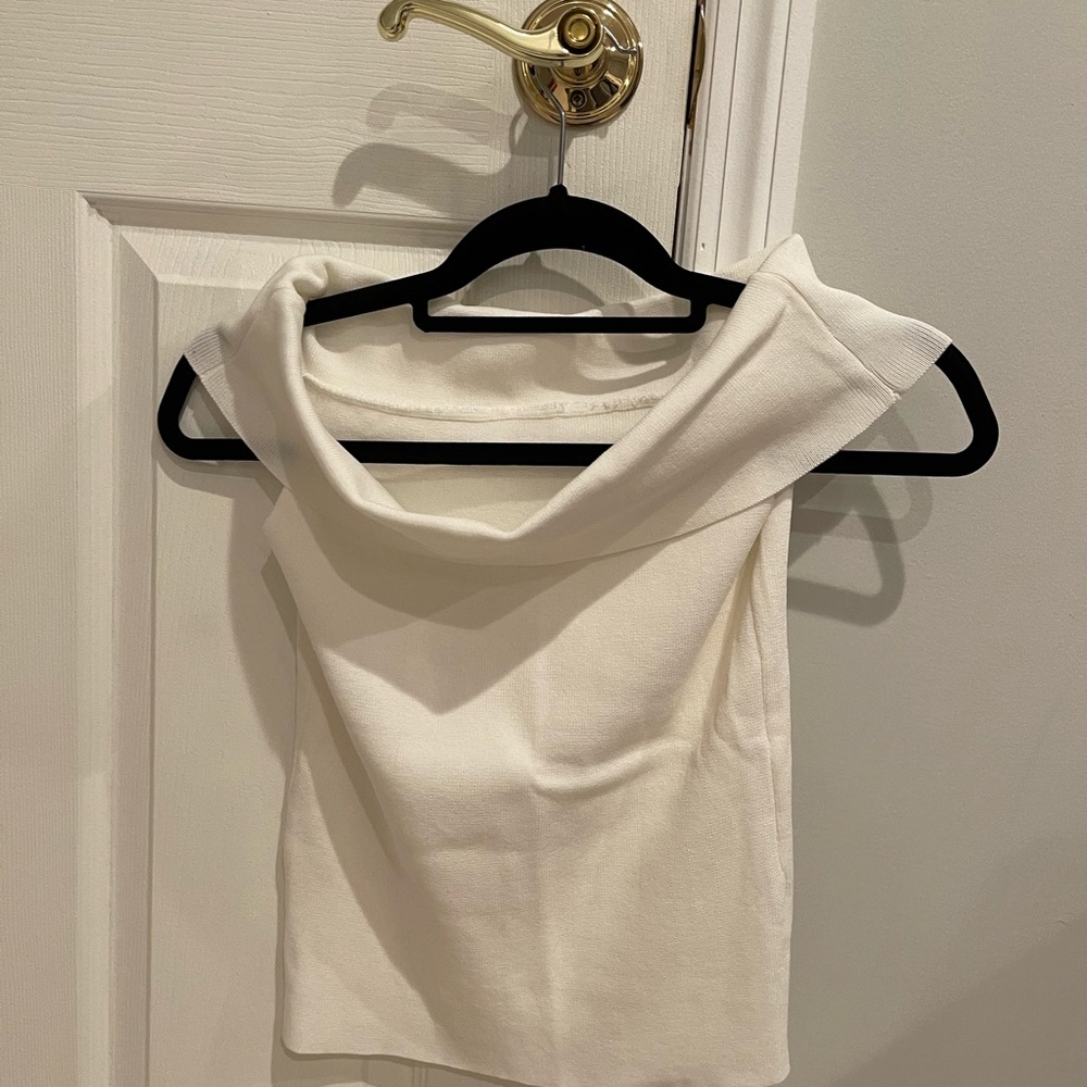 Off shoulder white blouse